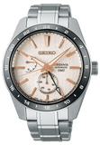 Seiko Presage Sharp Edged Series Automatic GMT Champagne Dial Silver Steel Strap Watch For Men - SPB273J1