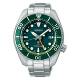 Seiko Prospex GMT Divers Automatic Marine Green Dial Silver Steel Strap Watch For Men - SPB381J1