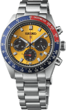 Seiko Prospex Solar Chronograph 1969 Re-interpretation Orange Dial Silver Steel Strap Watch for Men - SSC947