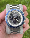 Seiko Prospex Speedtimer Solar Chronograph Grey Dial Silver Steel Strap Watch for Men - SSC939