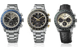 Seiko Prospex Speedtimer Solar Chronograph Grey Dial Silver Steel Strap Watch for Men - SSC939