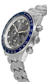 Seiko Prospex Speedtimer Solar Chronograph Grey Dial Silver Steel Strap Watch for Men - SSC939