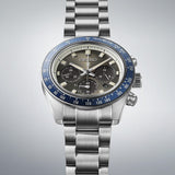 Seiko Prospex Speedtimer Solar Chronograph Grey Dial Silver Steel Strap Watch for Men - SSC939