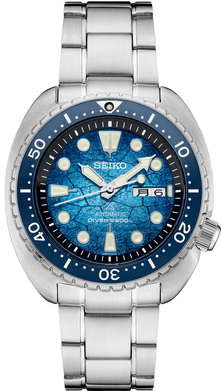 Seiko Prospex US Special Edition Automatic Blue Dial Silver Steel Strap Watch for Men - SRPH59