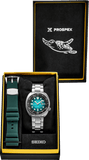 Seiko US Special Edition Automatic Green Dial Silver Steel Strap Watch for Men - SRPH57