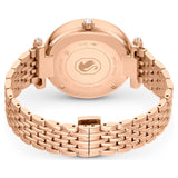 Swarovski Crystalline Wonder Silver Dial Rose Gold Steel Strap Watch for Women - 5656911