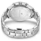 Swarovski Octea Lux Sport Chronograph Blue Dial Silver Steel Strap Watch for Women - 5610481