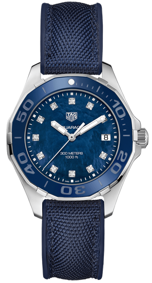 Tag Heuer Aquaracer Blue Mother of Pearl Dial Watch for Women - WAY131L.FT6091