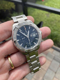 Tag Heuer Aquaracer Caliber 16 Automatic Chronograph Blue Dial Silver Steel Strap Watch for Men - CAY2112.BA0927