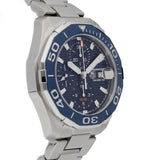 Tag Heuer Aquaracer Calibre 16 Blue Dial Silver Steel Strap Watch for Men - CAY211B.BA0927
