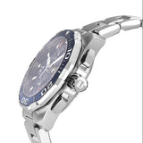 Tag Heuer Aquaracer Calibre 16 Blue Dial Silver Steel Strap Watch for Men - CAY211B.BA0927