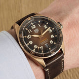 Tag Heuer Autavia Brown Dial Brown Leather Strap Watch for Men - WBE5191.FC8276