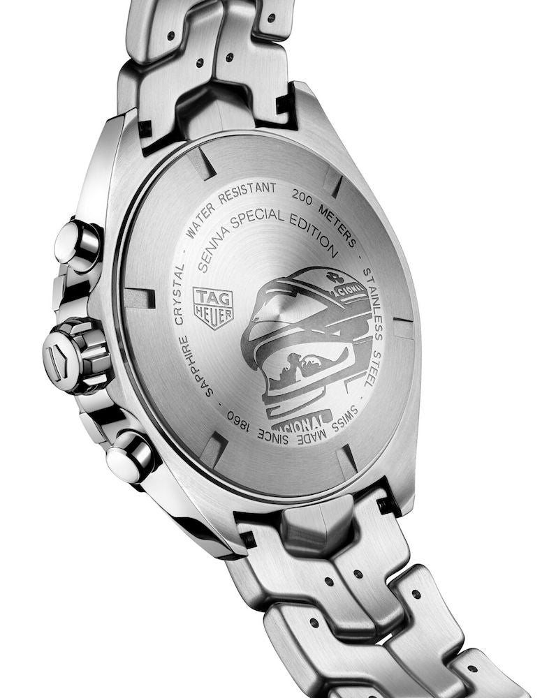 Tag Heuer Formula 1 Ayrton Senna Special Edition Grey Dial Silver Steel Strap Watch for Men - CAZ101AF.BA0637
