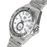 Tag Heuer Formula 1  Calibre 6 Automatic White Dial Silver Steel Strap Watch for Men - WAZ2013.BA0842