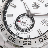 Tag Heuer Formula 1  Calibre 6 Automatic White Dial Silver Steel Strap Watch for Men - WAZ2013.BA0842