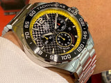 Tag Heuer Formula 1 Chronograph Black Dial Silver Steel Strap Watch for Men- CAZ101AC.BA0842