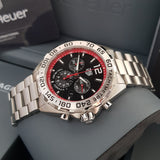 Tag Heuer Formula 1 Chronograph Black Dial Silver Steel Strap Watch for Men - CAZ101Y.BA0842