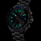 Tag Heuer Formula 1 Gulf Edition Chronograph Blue Dial Silver Steel Strap Watch for Men - CAZ101AT.BA0842