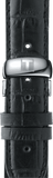 Tissot Automatics III Day Date Black Dial Black Leather Strap Watch For Men - T065.430.16.051.00