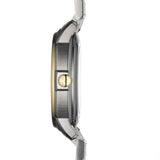 Tissot Automatics III Day Date Black Dial Two Tone Steel Strap Watch For Men - T065.430.22.051.00