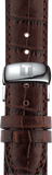 Tissot Automatics III Steel White Dial Brown Leather Strap Watch For Men - T065.430.16.031.00