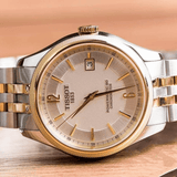 Tissot Ballade Powermatic 80 Chronometer Silver Dial Two Tone Steel Strap Watch For Men - T108.408.22.037.00