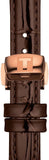 Tissot Bellissima Automatic Silver Dial Brown Leather Strap Watch For Women - T126.207.36.013.00