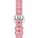 Tissot Bellissima Small Lady Silver Dial Pink Leather Strap Watch For Women - T126.010.16.013.01