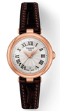 Tissot Bellissima Small Lady White Dial Brown Leather Strap Watch For Women - T126.010.36.013.00