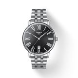 Tissot Carson Premium Black Dial Silver Steel Strap Watch For Men - T122.410.11.053.00
