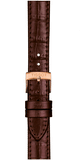 Tissot Carson Premium Lady Silver Dial Brown Leather Strap Watch For Women - T122.210.36.033.00