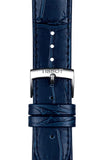 Tissot Carson Premium Powermatic 80 Blue Dial Blue Leather Strap Watch For Men - T122.407.16.043.00