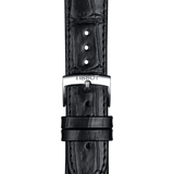 Tissot Carson Premium Silver Dial Black Leather Strap Watch For Men - T122.410.16.033.00