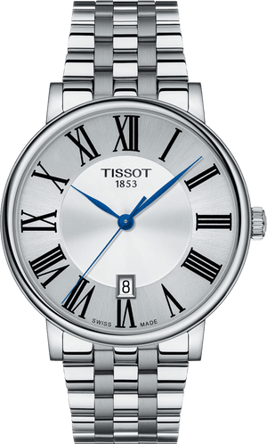 Tissot Carson Premium Silver Dial Silver Steel Strap Watch for Men - T122.417.11.033.00