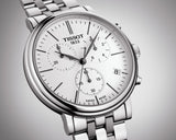 Tissot Carson Premium White Dial Silver Steel Strap Watch For Men - T122.417.11.011.00