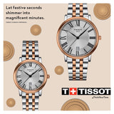 Tissot Carson Premium White Dial Two Tone Steel Strap Watch For Men - T122.410.22.033.00