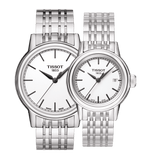 Tissot Carson Steel White Dial Silver Steel Strap Watch For Men - T085.410.11.011.00