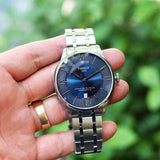 Tissot Chemin Des Tourelles Powermatic 80 Blue Dial Silver Steel Strap Watch for Men - T099.407.11.048.00