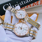 Tissot Chemin des Tourelles Powermatic 80 Helvetic Pride Silver Dial Two Tone Steel Strap Watch for Men - T099.407.22.038.01