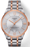 Tissot Chemin des Tourelles Powermatic 80 Helvetic Pride Silver Dial Two Tone Steel Strap Watch for Men - T099.407.22.038.01