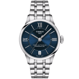 Tissot Chemin Des Tourelles Powermatic 80 Lady Blue Dial Silver Steel Strap Watch For Women - T099.207.11.048.00