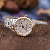 Tissot Chemin Des Tourelles Powermatic 80 Lady Mother of Pearl White Dial Two Tone Steel Strap Watch For Women - T099.207.22.118.00