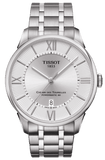 Tissot Chemin Des Tourelles Powermatic 80 Silver Dial Silver Steel Strap Watch For Men - T099.407.11.038.00