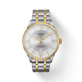 Tissot Chemin Des Tourelles Powermatic 80 Silver Dial Two Tone Steel Strap Watch For Men - T099.407.22.038.00