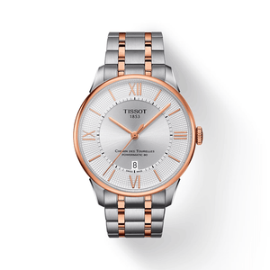 Tissot Chemin des Tourelles Powermatic 80 Silver Dial Two Tone Steel Strap Watch for Men - T099.407.22.038.02
