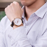Tissot Chrono XL Classic Silver Dial Brown Leather Strap Watch For Men - T116.617.36.037.00