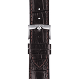Tissot Chrono XL Silver Dial Brown Leather Strap Watch For Men - T116.617.16.037.00