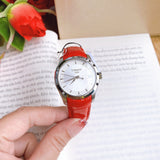 Tissot Couturier Lady Silver Dial Red Leather Strap Watch for Women - T035.210.16.031.01