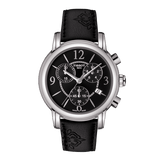 Tissot Dressport Chronograph Black Dial Black Leather Strap Watch for Women - T050.217.17.057.00