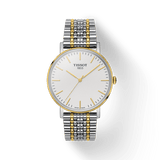 Tissot Everytime Medium White Dial Two Tone Mesh Bracelet Watch For Men - T109.410.22.031.00